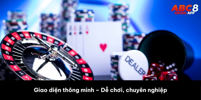 Giao diện thông minh – Dễ chơi, chuyên nghiệp