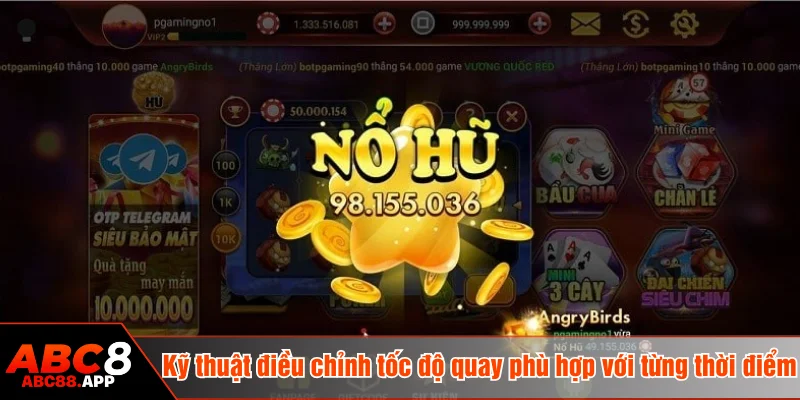 Kỹ thuật điều chỉnh tốc độ quay phù hợp với từng thời điểm