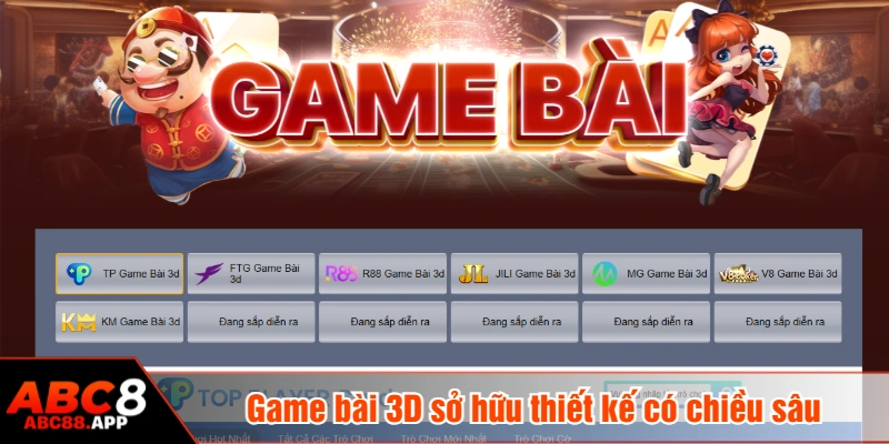 Game bài 3D sở hữu thiết kế có chiều sâu