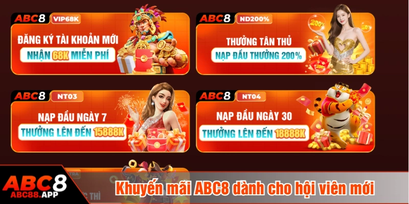Khuyến mãi ABC8 dành cho hội viên mới