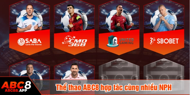 Thể thao ABC8 hợp tác cùng nhiều NPH